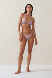 Fixed Tie Side Cheeky Bikini Bottom, SIERRA OMBRE SUNSET METALLIC - alternate image 1