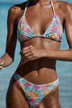 Slider Triangle Bikini Top, CELESTE FLORAL/WHITE - alternate image 2