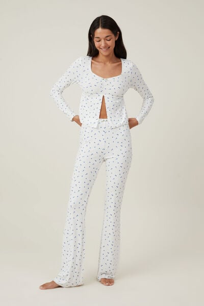 Just Love Womens Plaid Knit Jersey Pajama Pants - 100% Cotton Pjs