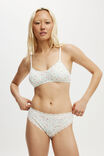 Organic Cotton Lace Cheeky Brief, SANNI DITSY MULTI/CREAM - alternate image 4