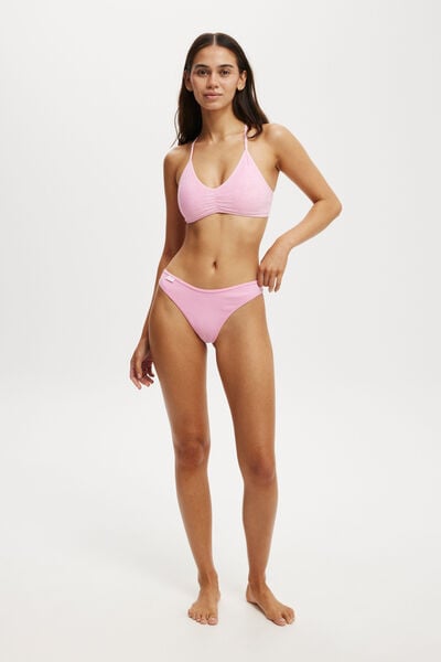 Calcinhas - Organic Cotton Rib Brasiliano Brief, MILLENIAL PINK