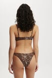 Refined High Side Brazilian Bikini Bottom, TEXTURED LEOPARD - alternate image 5