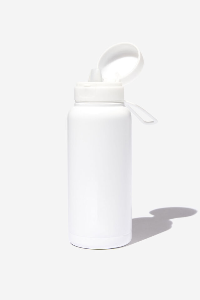Grab And Go Drink Bottle 1L, WHITE