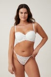 Butterfly Lace Strapless Push Up2 Bra, CREAM - alternate image 5
