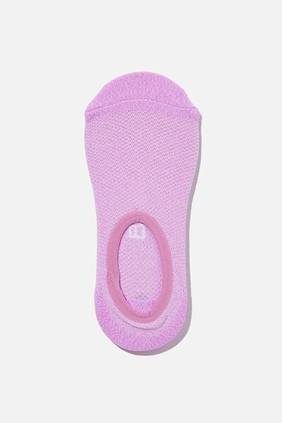 Mesh Grip Invisible Sock, DIGITAL ORCHID