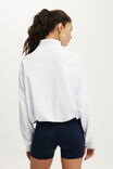 Active Oversized Track Jacket, WHITE - example image 3