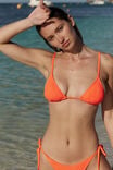Slider Triangle Bikini Top, VIBRANT ORANGE CRINKLE - alternate image 1