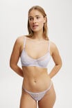 Holly Lace Underwire Bra, WASHED THISTLE - alternate image 1