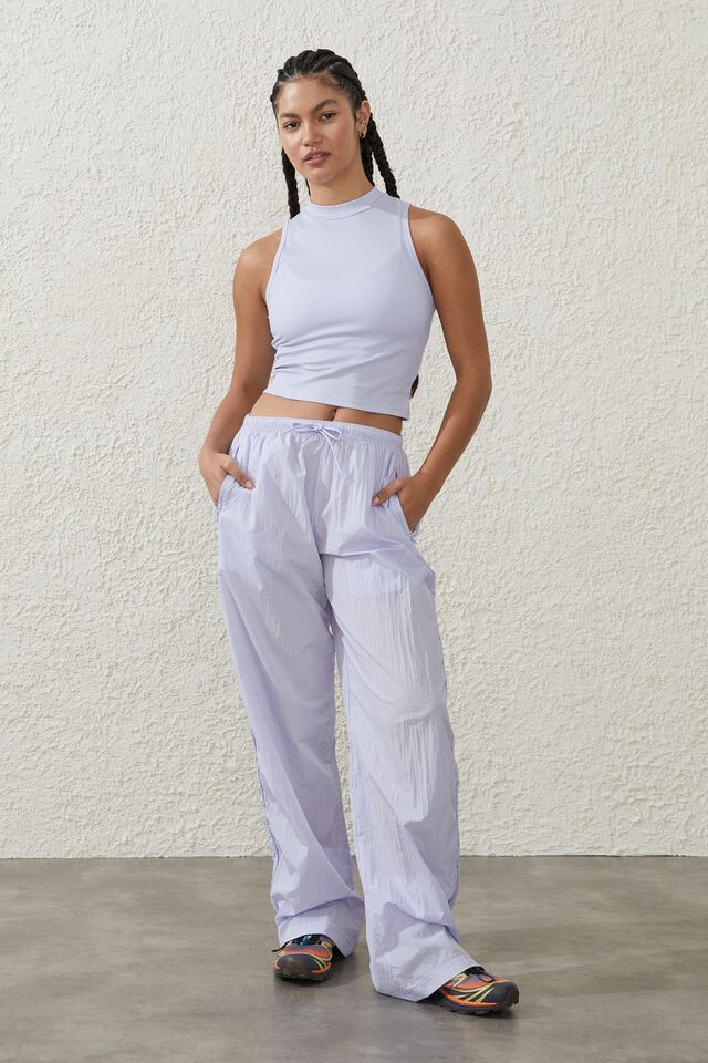 Warm Up Woven Pant, LAVENDER CREAM