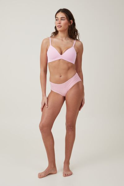 The Invisible Boyleg Brief, PINK GINGHAM