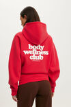 Plush Premium Graphic Raglan Hoodie, CHARGED RED/BODY WELLNESS - example image 3