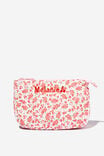 Body Make Up Bag Personalised, CAMILLE DITSY RED - alternate image 1
