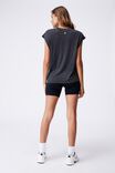 Lifestyle Slouchy Muscle Tank, BLACK WASH