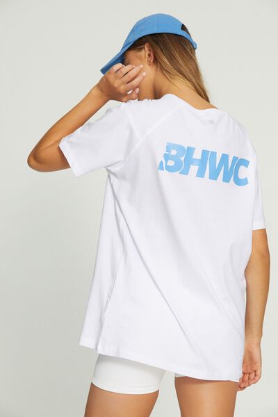 Active Organic Tshirt, WHITE/BHWC