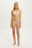 Cotton Pointelle Triangle Padded Bralette, POINTE PINK - example image 4