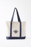 Club Tote, WHITE/NAVY - example image 1
