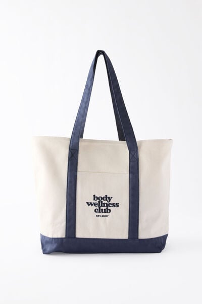 Club Tote, WHITE/NAVY