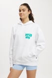 Plush Premium Graphic Hoodie, WHITE/WELLNESS CLUB ARCADIA - alternate image 1