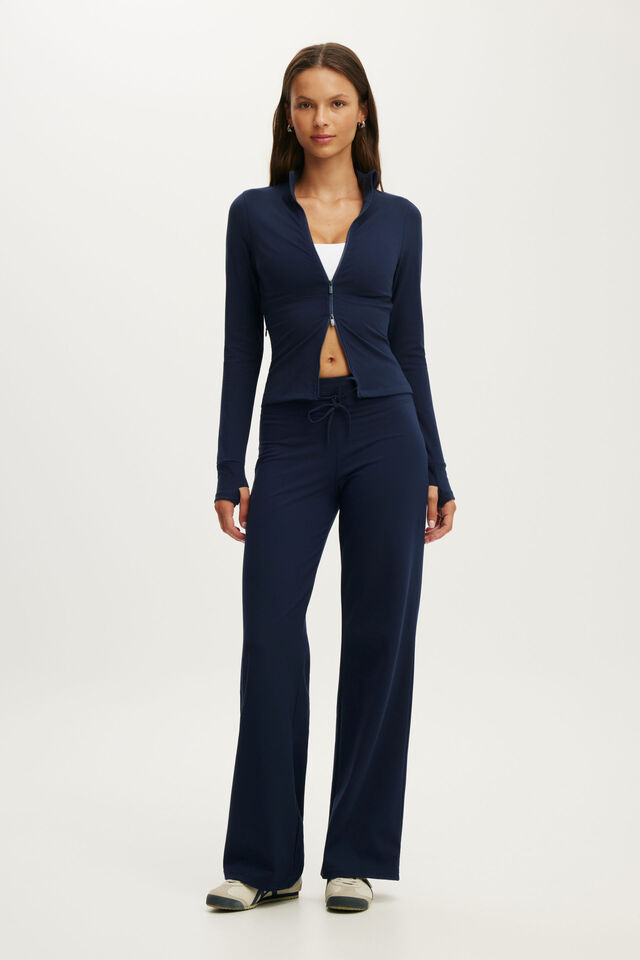 Ultra Soft Zip Through Jacket, PREP SPORT NAVY
