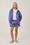 Zip Up Lounge Hoodie, WASHED BLUEBERRY DREAM - alternate image 4