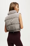 The Mother Puffer Crop Vest, DESERT GREY - alternate image 3