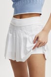Ultra Soft Pleat Skirt, WHITE - alternate image 2