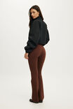 Ultra Soft Tie Front Mini Flare, CHESTNUT - example image 3