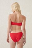 Bandeau Bikini Top, LOBSTER RED CRINKLE - alternate image 3