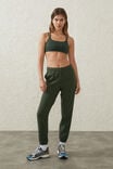 Plush Essential Gym Trackpant, FOREST GREEN - alternate image 1