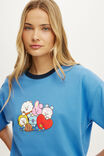 BT21 Active Graphic Tee, LCN BT21/ECHO BLUE - example image 2