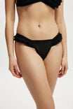 Rara Ruffle G String Brief, BLACK - alternate image 2