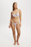 Holly Lace Tanga G String Brief, WASHED THISTLE - alternate image 1