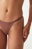 Organic Cotton Icon Tanga G String Brief, TOASTED HAZELNUT - alternate image 4