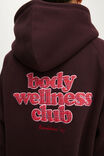 Plush Premium Graphic Raglan Hoodie, ITALIAN PLUM/OFF SEASON - example image 2