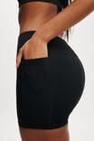 Seamless Pocket Shortie Short, CORE BLACK - alternate image 2