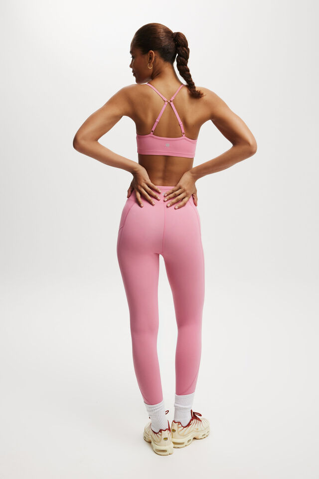 Ultra Luxe Mesh Panel 7/8 Tight- Asia Fit, RADIANT RASPBERRY