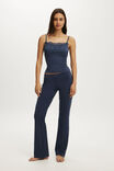 Dreamy Soft Lace Overlay Cami, STEELY BLUE WASH - example image 4