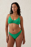 Scoop Tri Bikini Top, CACTUS GREEN TERRY - alternate image 1