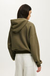 Plush Oversized Cocoon Zip Through, CUTEILITY GREEN - example image 3