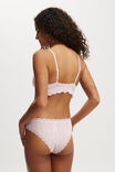 Organic Cotton Lace Cheeky Brief, FRENCH FAIRYTALE POLKA DOT POINTELLE - alternate image 3