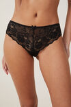 Everyday All Over Lace Cheeky Brief, BLACK - alternate image 2