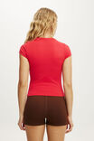 Ultra Soft Fitted Tshirt, CHARGED RED - example image 3