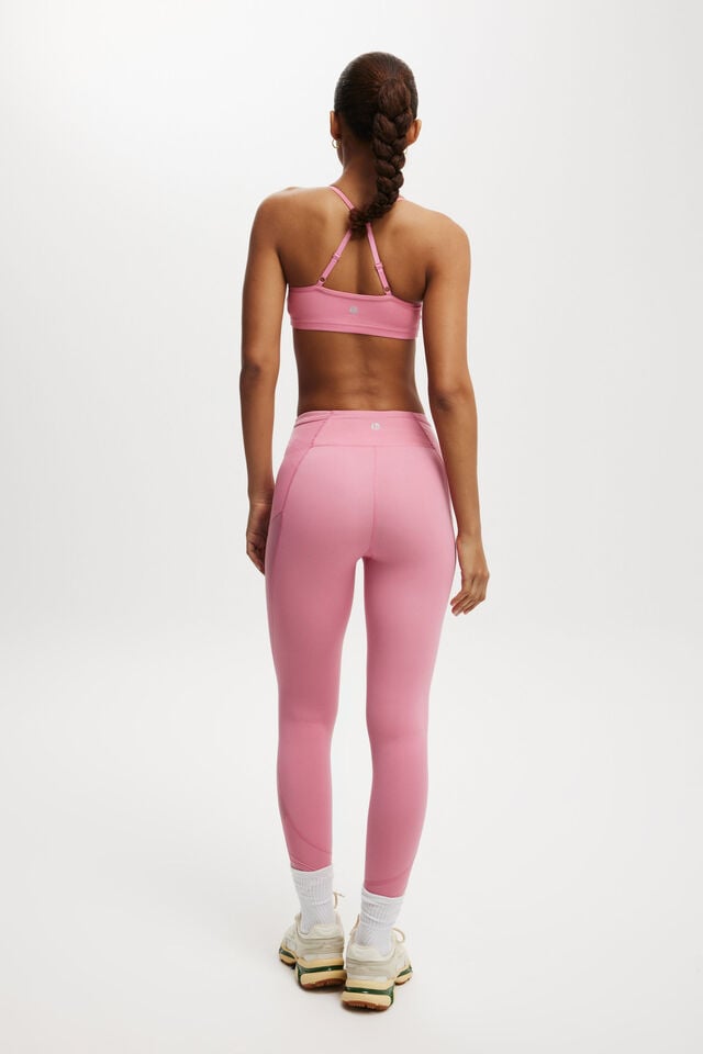 Ultra Luxe Mesh Panel 7/8 Tight- Asia Fit, RADIANT RASPBERRY MESH