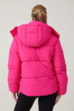 The Recycled Mother Puffer Jacket 3.0, WATERMELON/POLAR FLEECE - alternate image 3