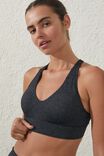 Workout Training Crop, CHARCOAL MARLE