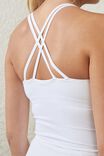 Ultra Luxe Strappy Tank, WHITE - alternate image 2