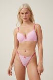 Everyday Lace Tanga G String Brief, PINK FROSTING - alternate image 4