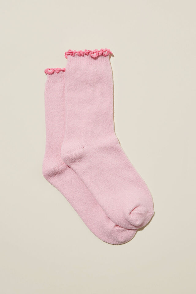 Slouch Bed Sock, FAIRYTALE PINK MARLE