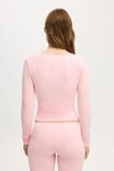 Dreamy Soft Henley Long Sleeve, BLUSHING BRIDE - example image 3