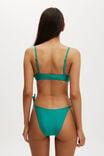 Fixed Tie Side Brazilian Bikini Bottom, DEEP GREEN SHIMMER - alternate image 3